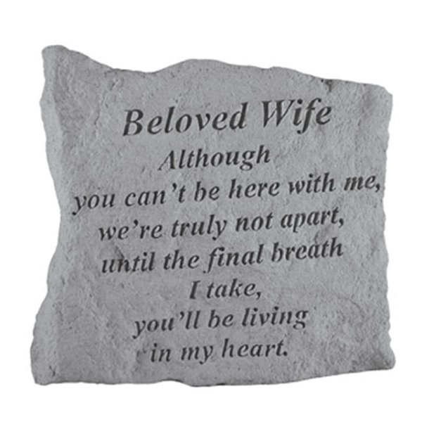 Berry Kay - Inc. Beloved Wife Although You Can-t Be Here - Memorial - 5.25 Inches x 5.25 Inches 16120